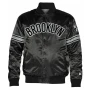 Brooklyn Nets Striped Black Jacket