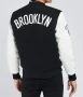 Brooklyn Nets Logo Letterman Full Snap Jacket