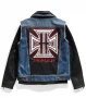 WWE Triple H Denim Leather Jacket