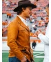 Texas Longhorns football Team 2025 Matthew McConaughey Brown Jacket