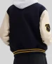 Coach Wool with Leather Full Snap Varsity Jacket