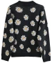Daisy V Neck Knitted Black Sweater for women