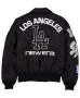 Los Angeles Dodgers Alpha Industries MA-1 Black Satin Jacket for men