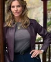Tracy Spiridakos Anna Pigeon Leather Jacket