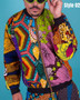 Multicolor Mens Women Crazy Jackets
