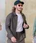 Andrew Garfield London Street Style Grey Jacket