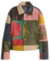 WNBA Draft Orange Carpet 2026 Wale Patchwork Jacket
