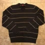 Tate Langdon Brown Stripe Woolen Sweater