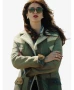Kaya Scodelario The Gentlemen Suede Coat