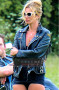 Kate Moss Black Biker Leather Jacket 1