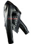 Womens Black Studded Biker Leather Jacket 3