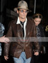 New Johnny Depp Brown Leather Jacket 3