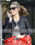 Abbey Clancy Black Leather Jacket 1