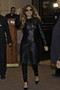 Jennifer Lopez Long Trench Black Leather Coat 4