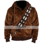Star Wars Chewbacca Brown Fur Hooded Jacket 1