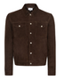 Designer Mens Brown Suede Leather Jacket 1