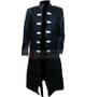 Leather Black Long Coat Costume 1