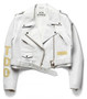 Rihanna White Leather Jacket