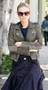 Olive Green Cropped Leather Jacket 1