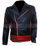 Freddie Mercury Red and Black Leather Jacket 2