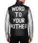 Vanilla Ice Word To Your Mother Black And Silver Leather Jacket
