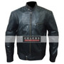 Mens Voltan Black Sheepskin Biker Style Jacket 1