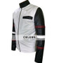 Vintage Classic White Casual Leather Jacket 2