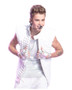 Justin Bieber White Leather Vest 8