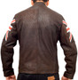 Union Jack UK Flag Logo Cafe Racer Leather Jacket12