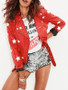 Leah Van Dale Stylish Red Leather Jacket 1