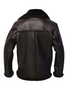 Men's Black Shearling Aviator Jacket For Sale