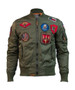Bomber Nylon Jacket With Patches 1
