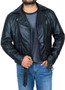 Men Black Casual Leather Jacket12