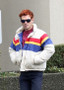 KJ Apa Vancouver Colorful Parachute Jacket 3