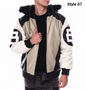 Mens 8 Ball Sand Bomber Leather Jacket