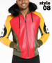 Men’s 8 Ball Light Fur Hood Jacket