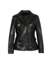 Women Two Button Leather Blazer