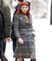 Don’t Look Up 2021 Jennifer Lawrence Grey Checkered Coat