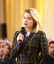 France (Jeanne) 2021 Léa Seydoux Checkered Coat