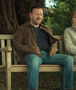 After Life Season 3 Ricky Gervais Brown Jacket 2
