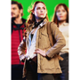 The Bubble 2022 Karen Gillan Brown Jacket 2