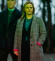 Stay Close TV Series Jo Joyner Checkered Coat 2
