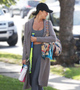 Chrissy Teigen Beverly Hills Grey Wool Coat 2022 2 Chrissy Teigen Beverly Hills Grey Wool Coat 2022 2