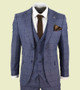 Peaky Blinders Classic Tweed Checkered 3 Piece Suit 1