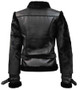 Womens Top Gun Vegan Black Leather Jacket 2