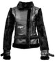 Womens Top Gun Vegan Black Leather Jacket 1