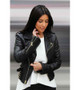 Kim Kardashian Biker Leather Jacket