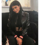 Kylie Jenner Street Style Leather Jacket  1
