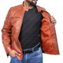 Mens Flight Bomber Leather Jacket 3