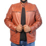 Lambskin Leather Brown Classic Motorcycle Jacket